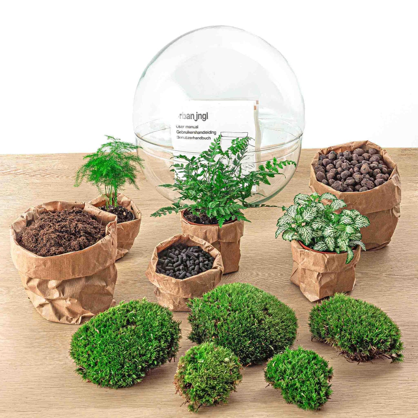 Flaschengarten - Dome XL - Rechen + Schaufel